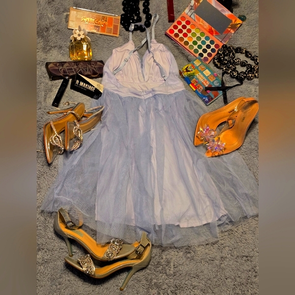 Lavender purple mini tulle dress size Small - Picture 11 of 11